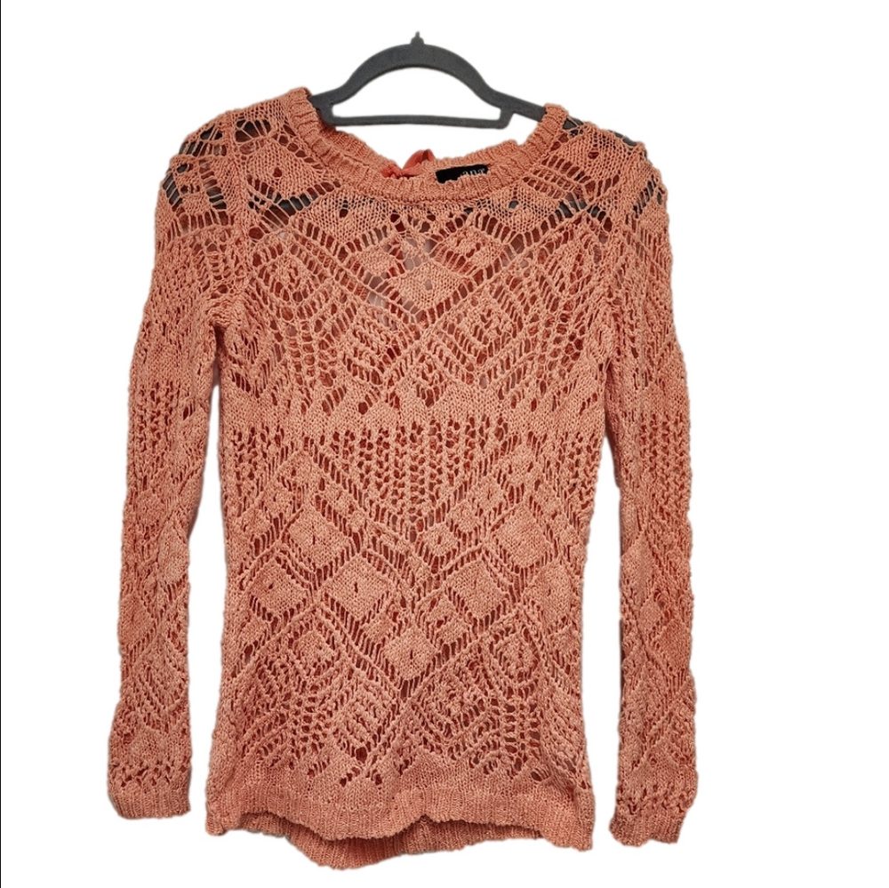 Open Work Knit Sweater